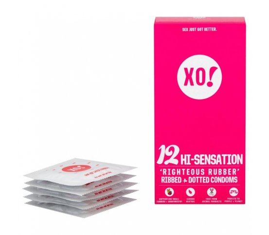 XO Kondomy z přírodního latexu Hi Sensation 12ks