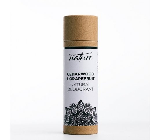 Your Nature Tuhý deodorant Cedrové dřevo a Grapefruit 70g