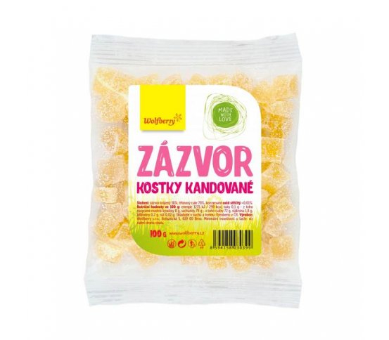 Zázvor kandovaný 100g Wolfberry