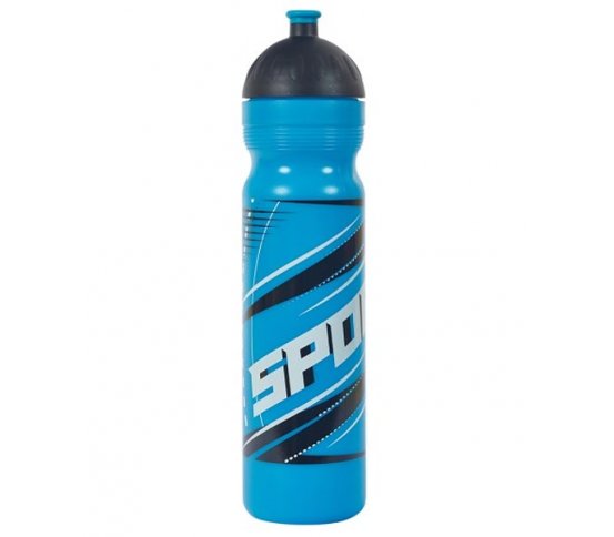 Zdravá lahev Sport - modrá 1l RB Mědílek špuntík zdarma