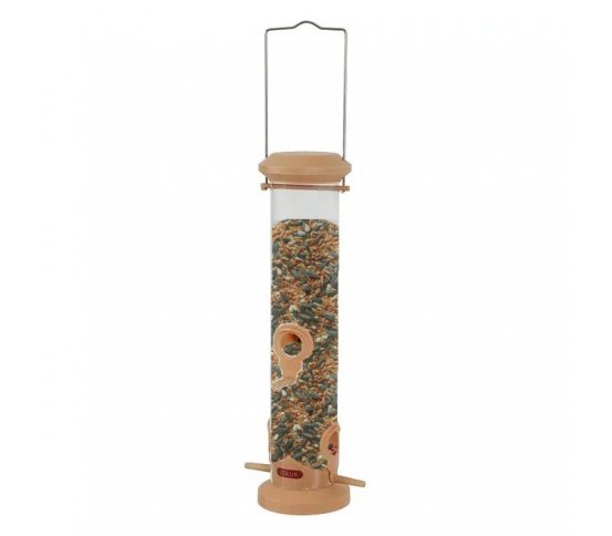 Krmítko pro ptáky se zásobníkem SILO 4 bidýlka - oranžové Zolux