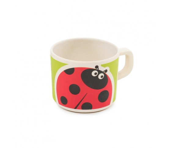 Zopa Bambusový hrníček s uchem - beruška